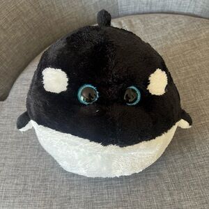 Ty Plush Orca Fish - Black and White